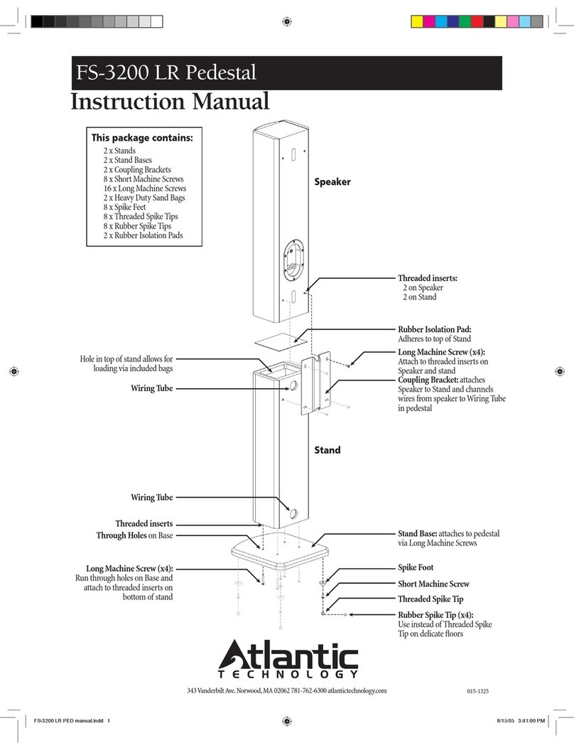 Atlantic Technology FS-3200 LR Pedestal User manual