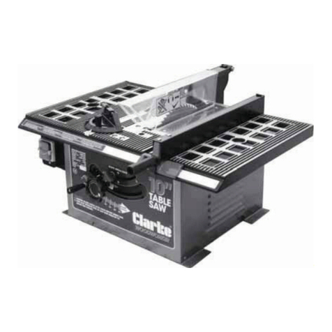 Clarke Woodworker CTS10C Installation and operation manual