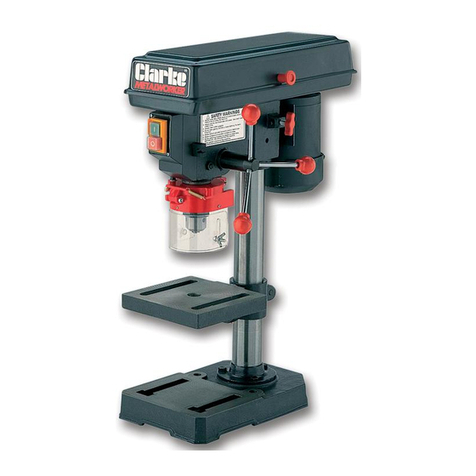Clarke Metalworker CDP101B Installation and operation manual