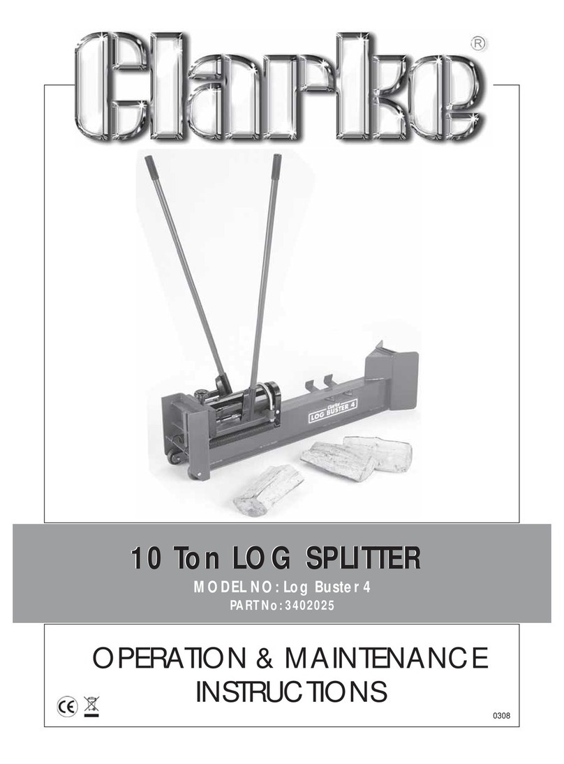 Clarke Log Buster 4 Operation & maintenance instructions Clarke Log Buster 4 Operation & maintenance instructions