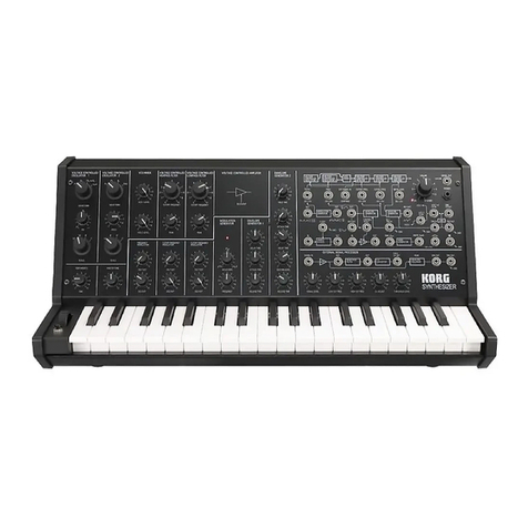 Korg MONOPOLY POLYSIX MS-20 Product information sheet