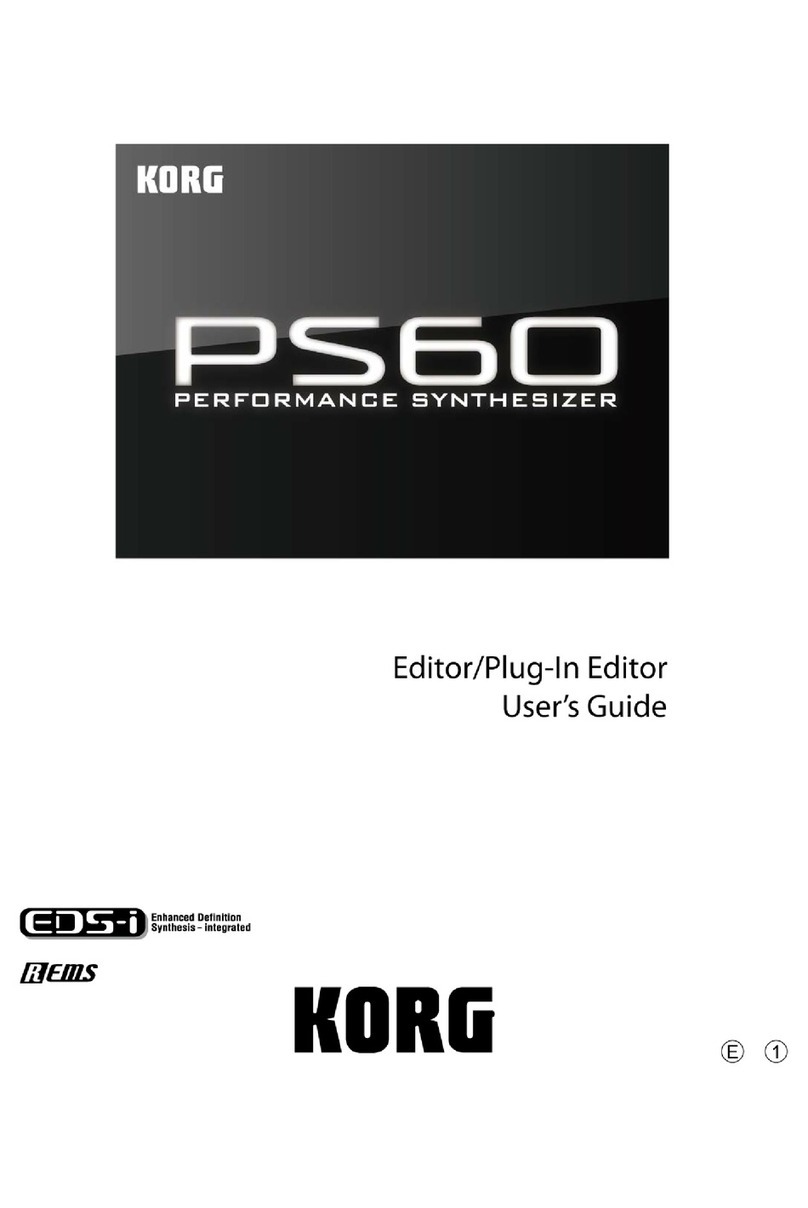 Korg PS60 User manual