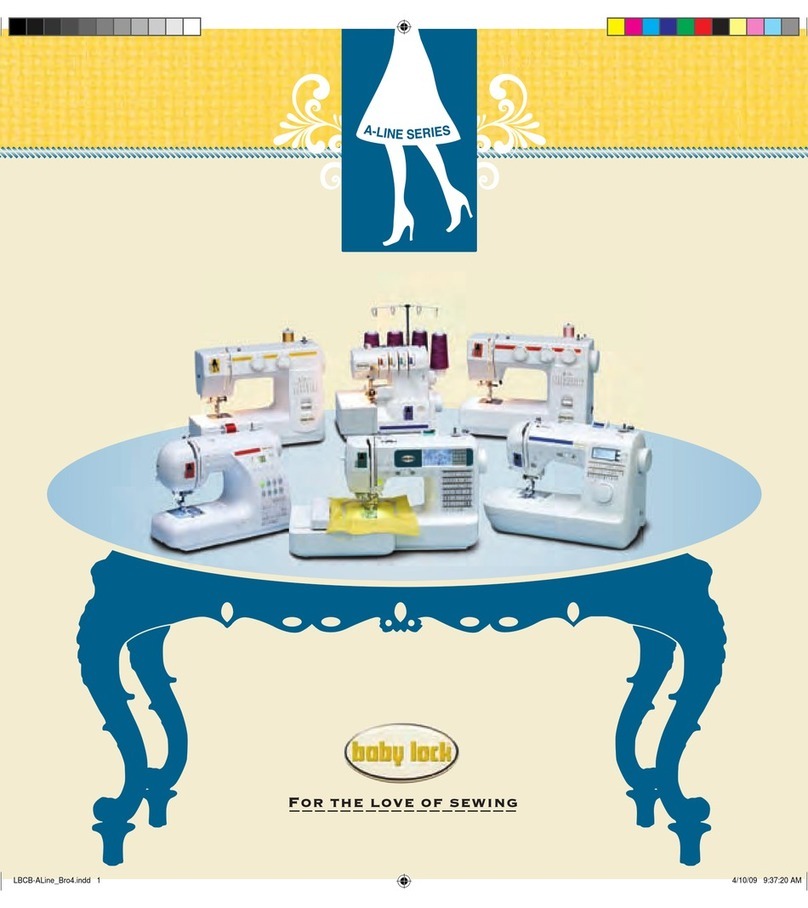 Baby Lock A-Line Series Sewing Machines User manual