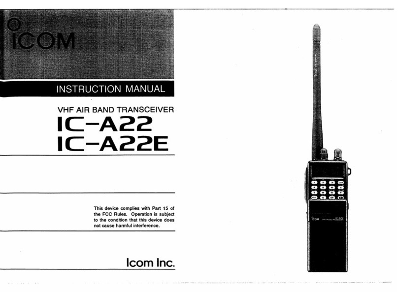 Icom IC-A22 User manual
