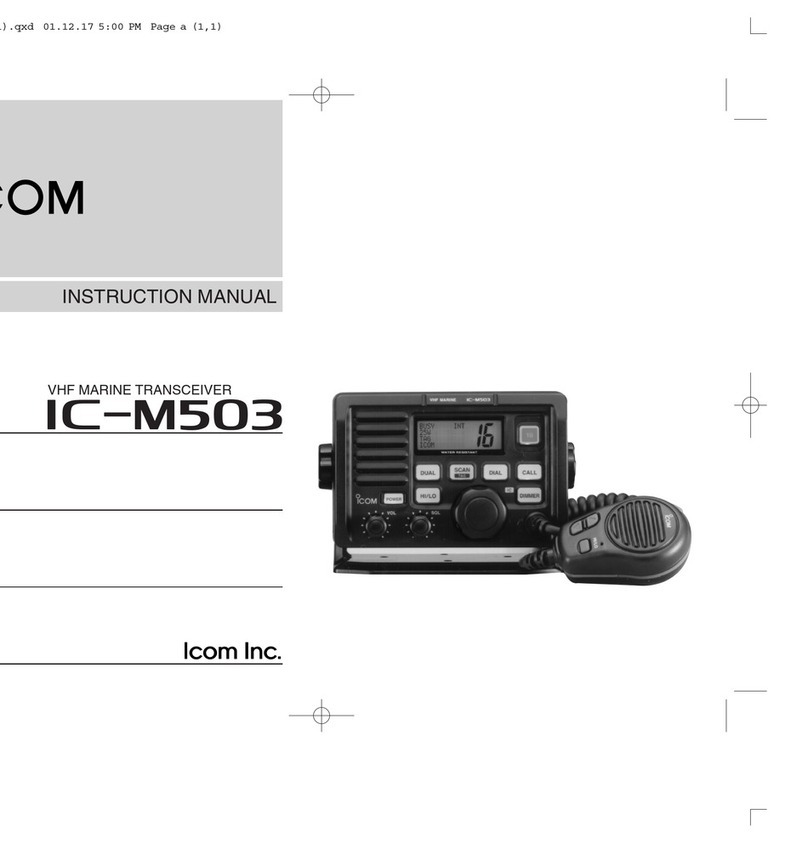 Icom IC-M503 User manual