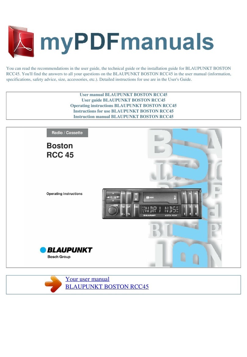 Blaupunkt Boston RCC 45 manual&nbsp;