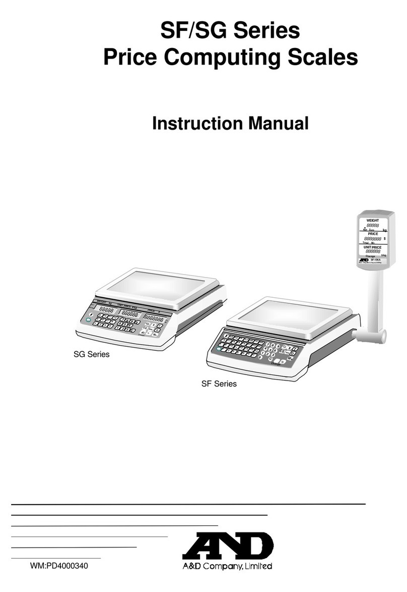 A&D SF-6KB instruction manual
