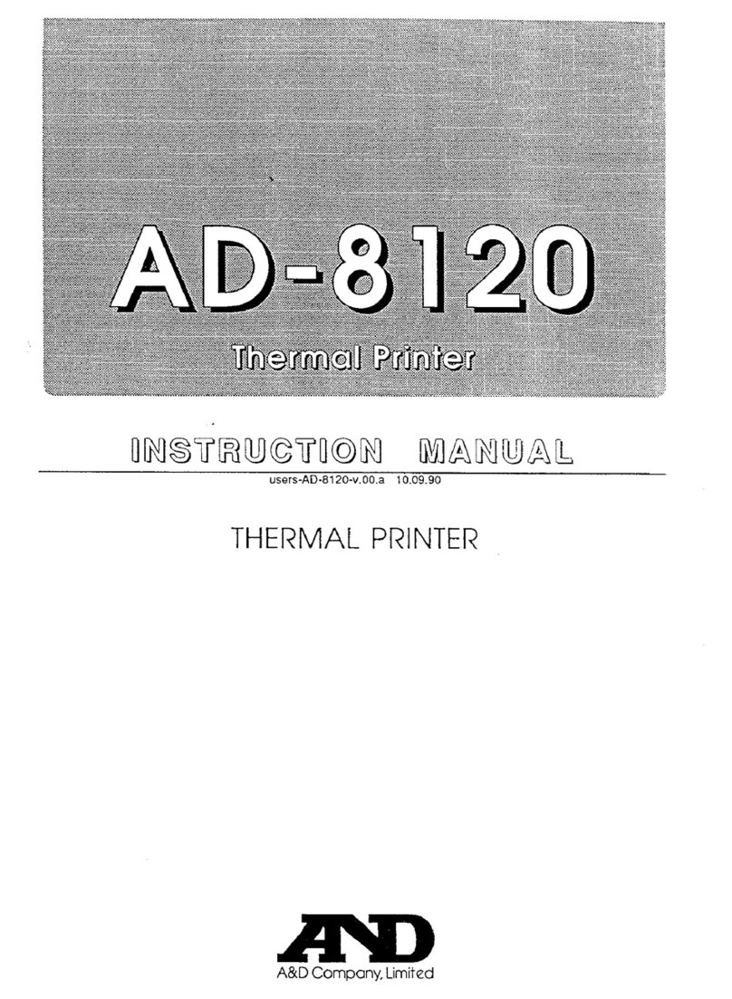 A&D AD-8120 User manual