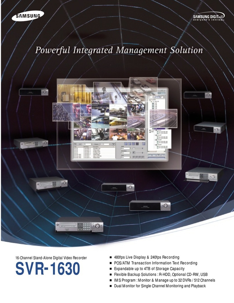 Samsung SVR-1630 User manual