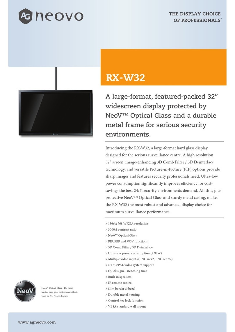 AG Neovo RX-W32 User manual