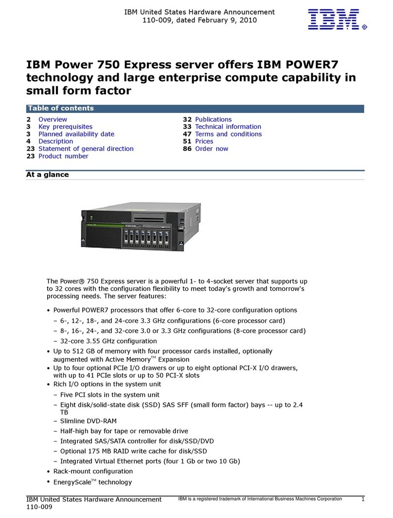 IBM Power 750 Express Owner's manual IBM Power 750 Express Owner's manual