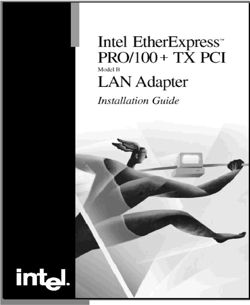 Intel Ether express PRO/100+ TX PCI model B installation guide