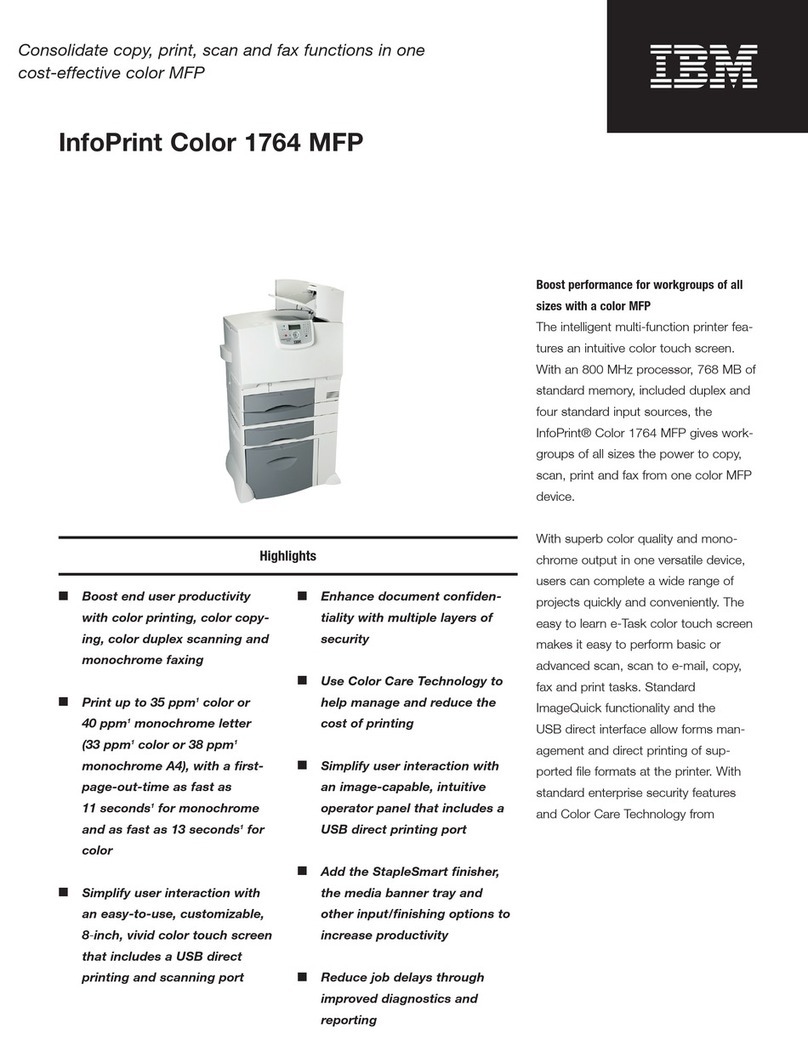 IBM InfoPrint Color 1764 MFP User manual