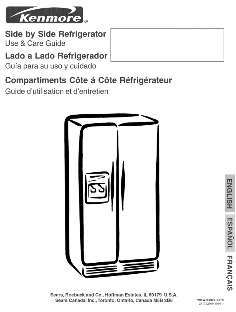 Kenmore Side by side 253 Use & care guide
