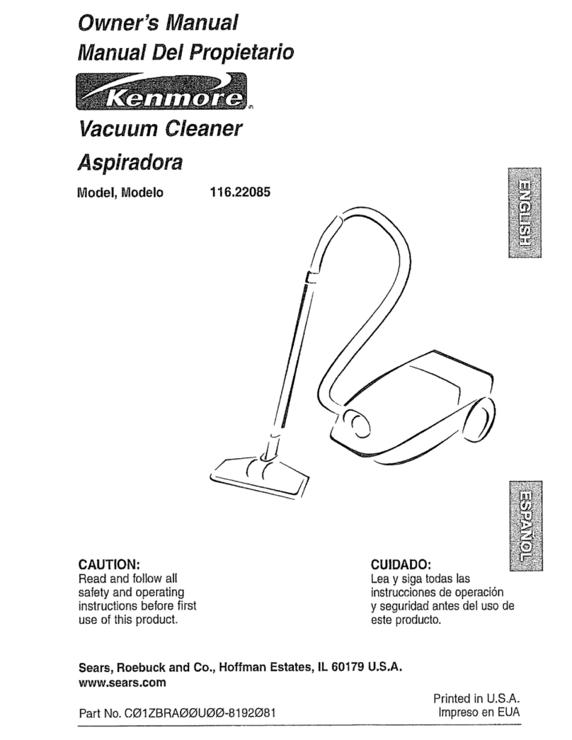Kenmore 116.22085 User manual