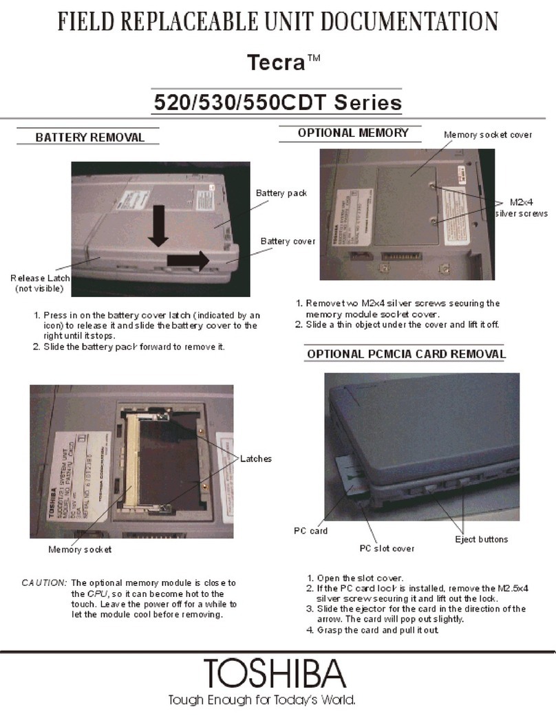 Toshiba 520 series User manual