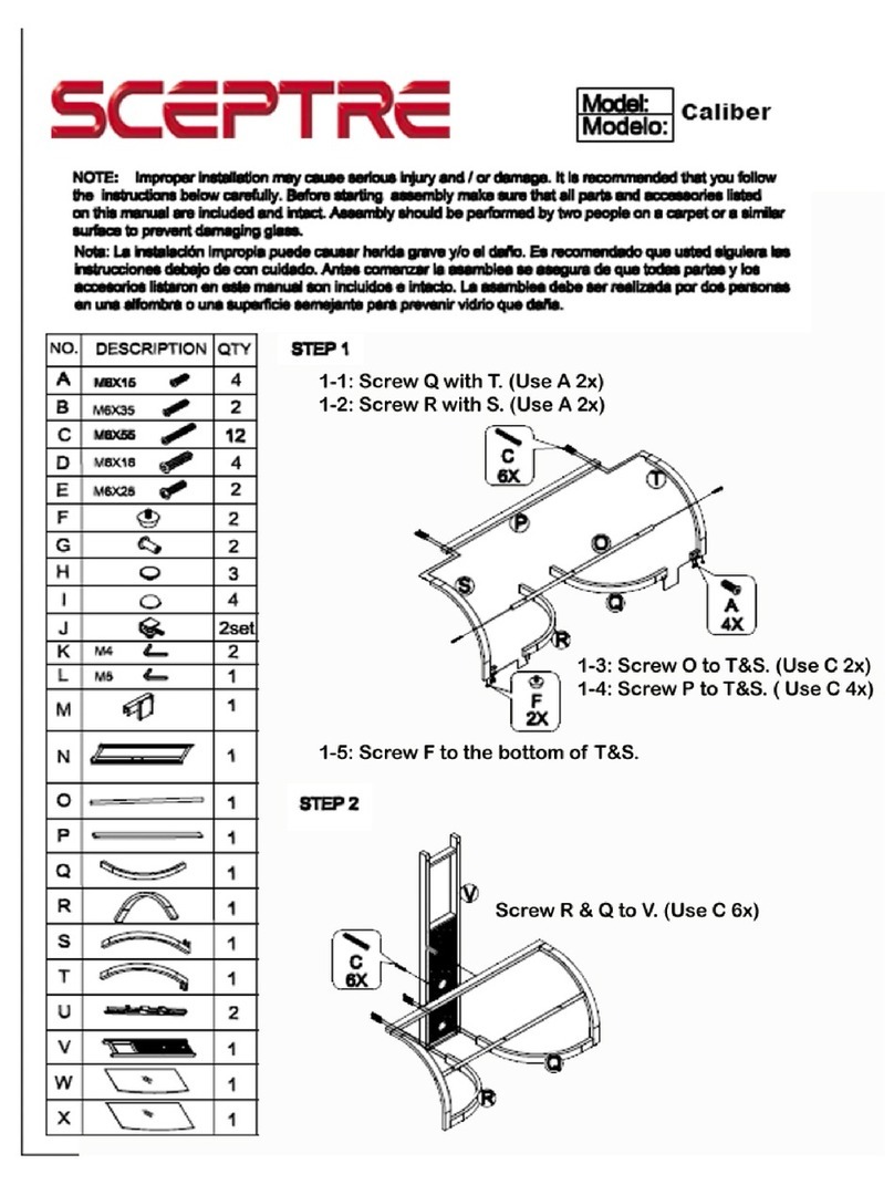 Sceptre Caliber quick guide