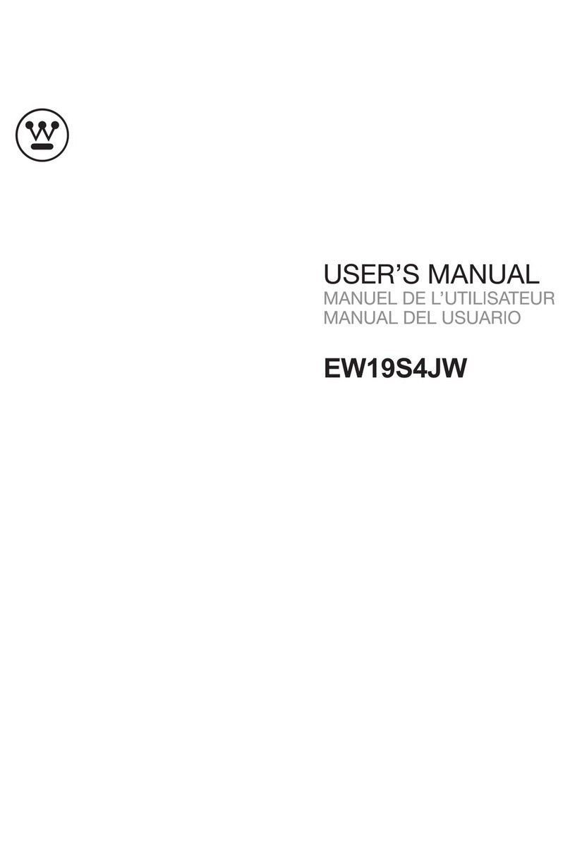 Westinghouse EW19S4JW User manual Westinghouse EW19S4JW User manual