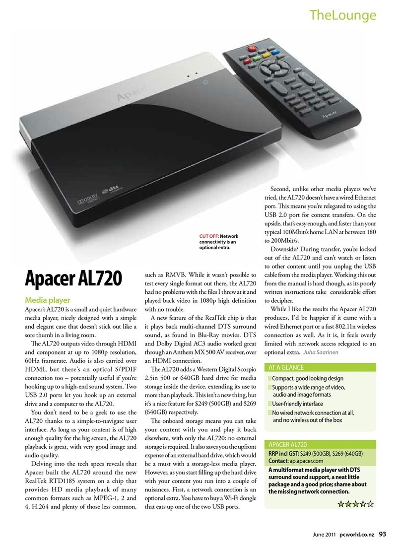 Apacer Technology AL720 quick guide