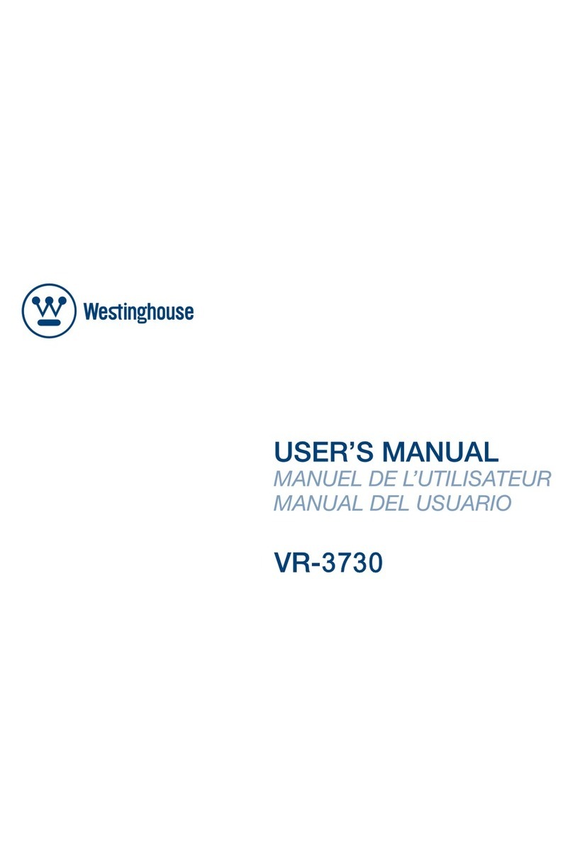 Westinghouse VR-3730 User manual