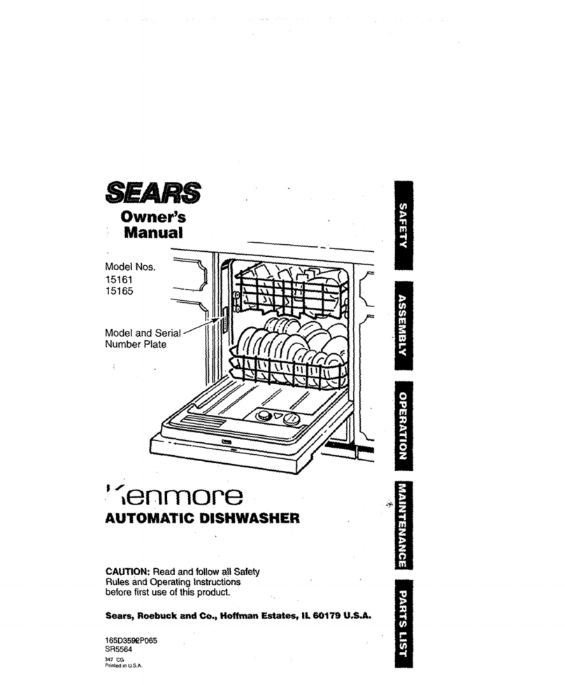Kenmore Kenmore 15161 owner's manual