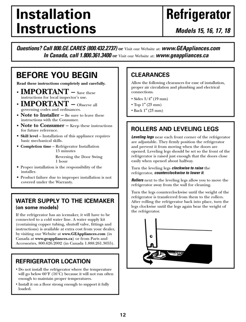 GE RHM 15 User manual