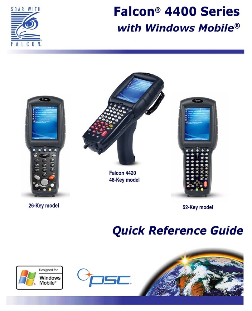 PSC Falcon 4400 Series Quick reference guide