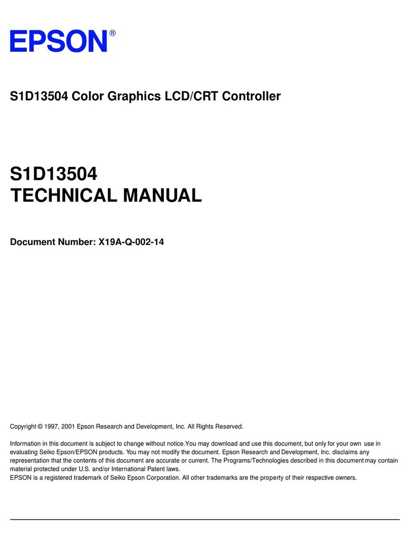 Epson S1D13504 User manual