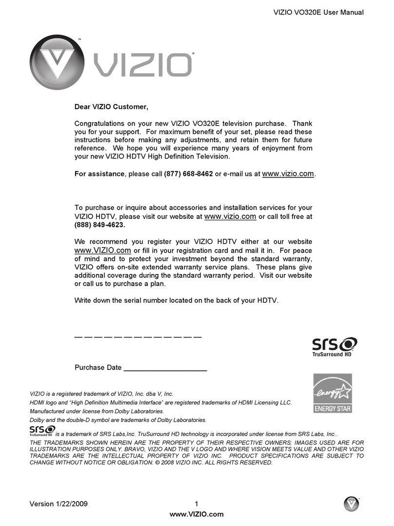 Vizio VO320E User manual