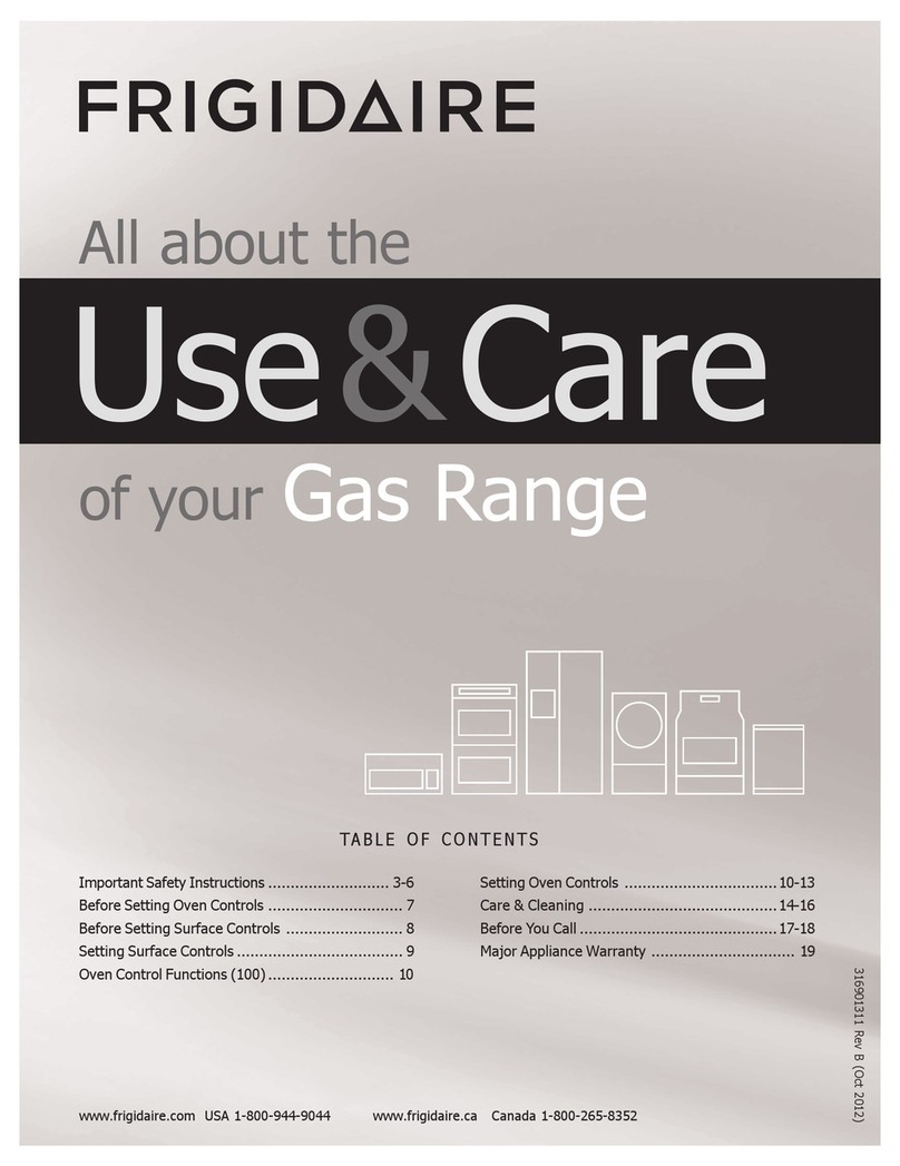 Frigidaire 316901311 User manual