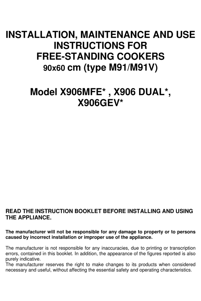 Bertazzoni X906 DUAL User guide