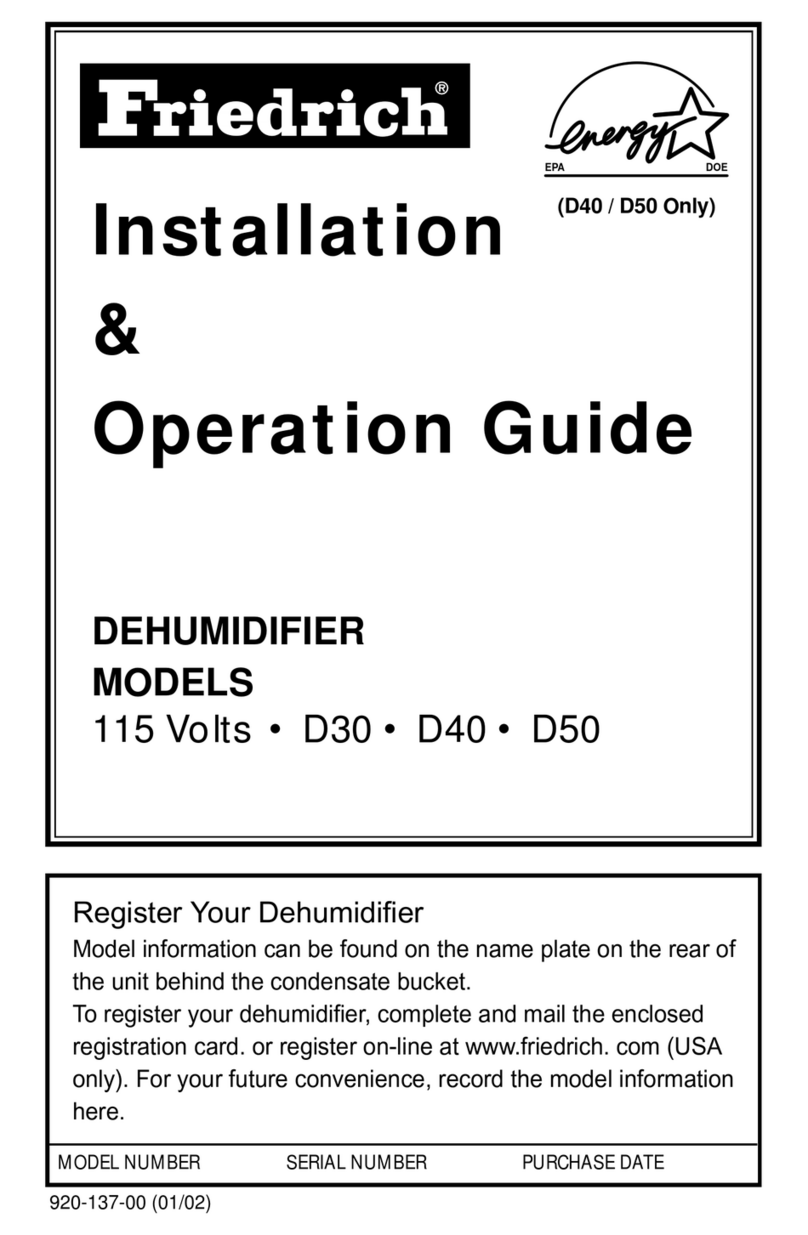 Friedrich D30 Original operating instructions Friedrich D30 Original operating instructions