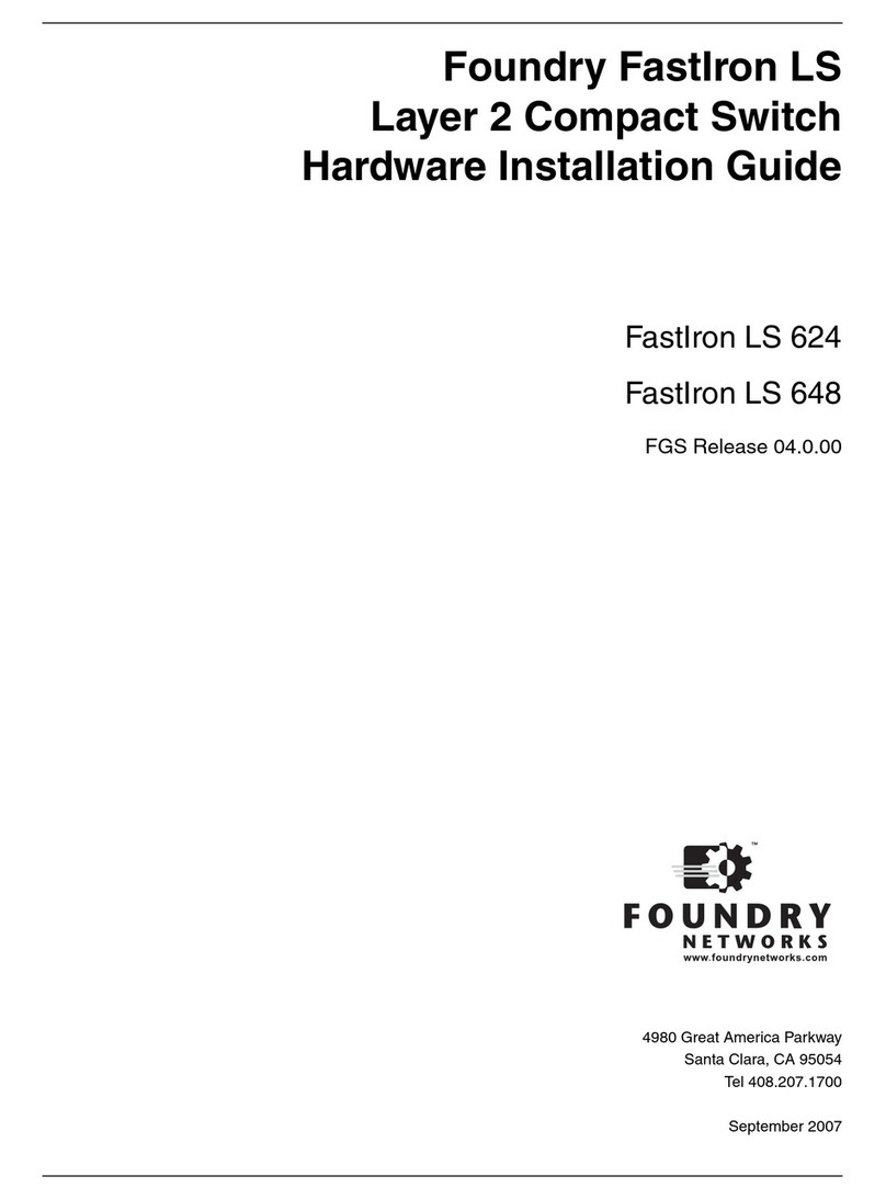Foundry Networks FastIron LS 648 Hardware installation guide