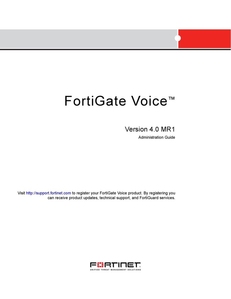 Fortinet FortiGate Voice 4.0 MR1 Instruction Manual