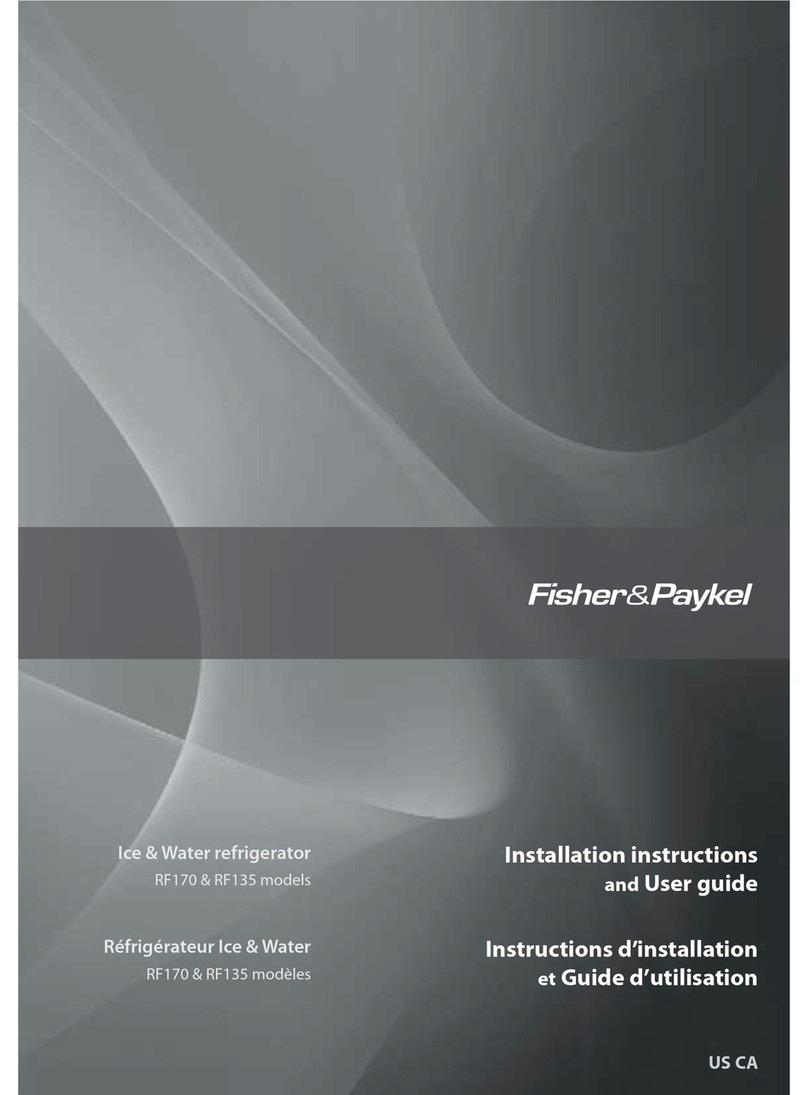 Fisher & Paykel ActiveSmart RF135 Mounting instructions