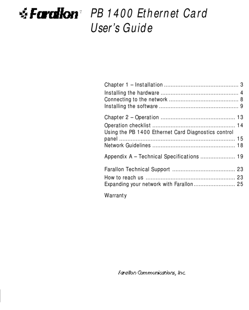 Farallon PB 1400 user guide