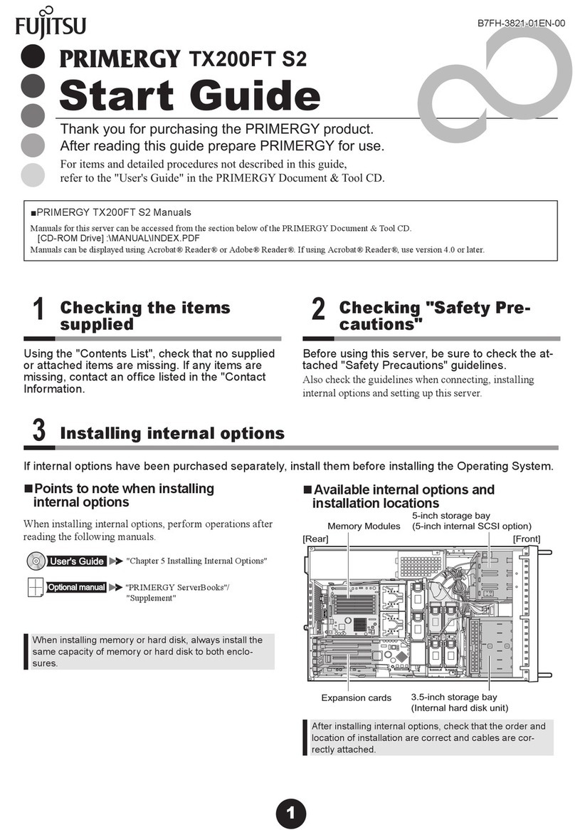 Fujitsu PRIMERGY TX200FT S2 Guide