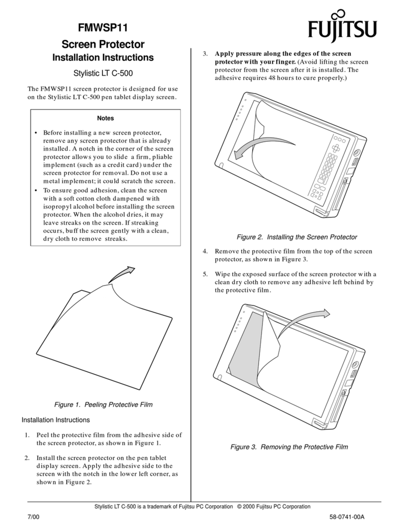 Fujitsu Stylistic LT C-500 installation instructions