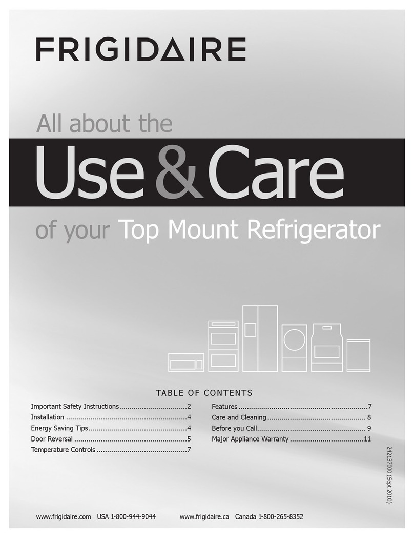 Frigidaire 242137000 User manual