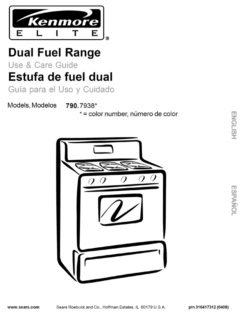 Kenmore Kenmore 790.7938 User manual