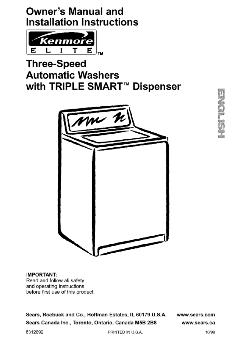Kenmore Kenmore Electronic Three-Speed Automatic... Original instructions Kenmore Kenmore Electronic Three-Speed Automatic... Original instructions