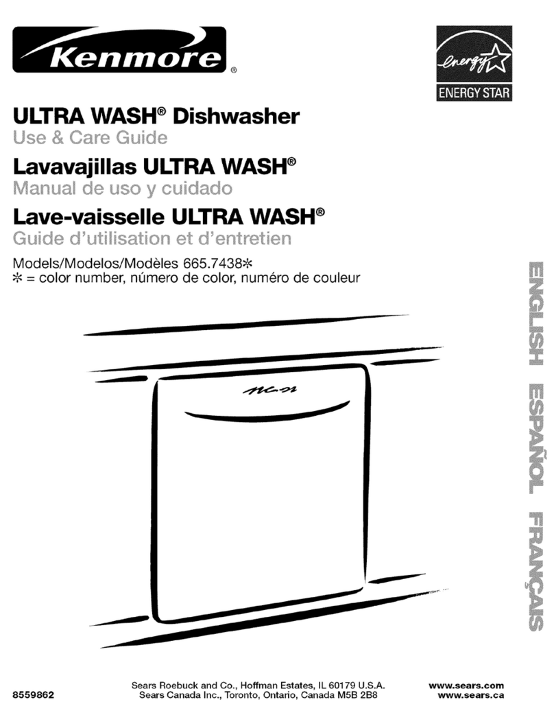 Kenmore Kenmore 665.7438 Use & care guide