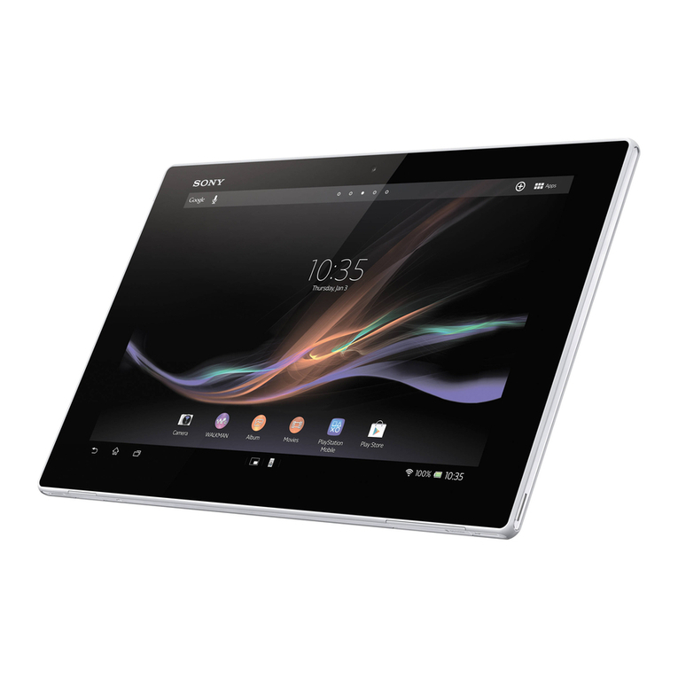Sony Xperia Tablet Z SGP311 User manual