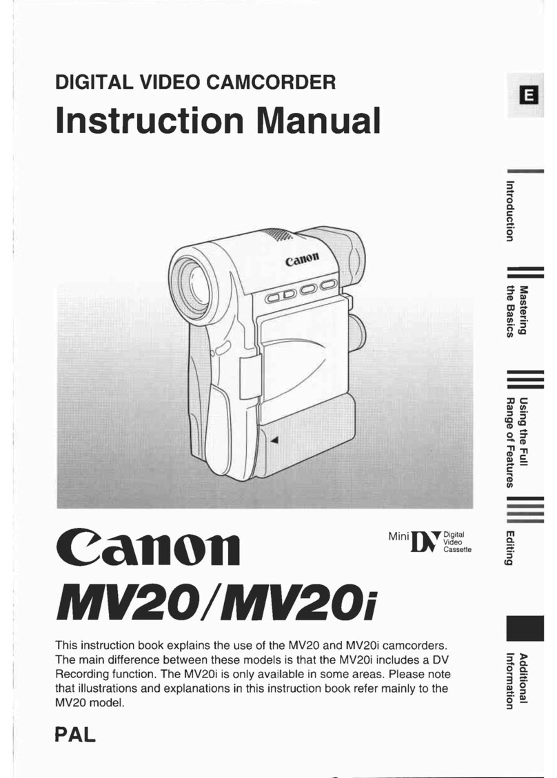 Canon MV 20 i User manual