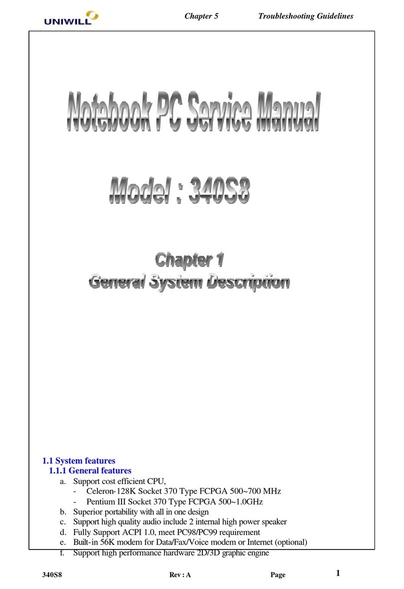 Uniwill 340S8 User manual