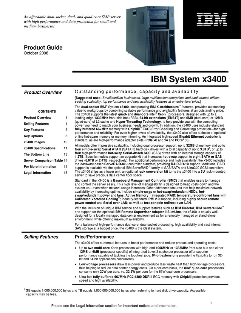 IBM System x3400 Type 7975 User manual IBM System x3400 Type 7975 User manual