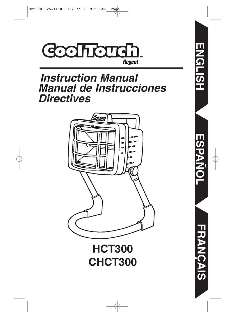 CoolTouch HCT300 User manual