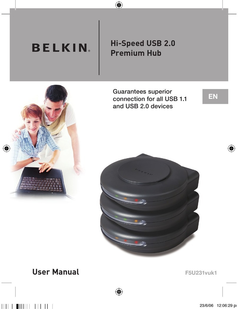 Belkin HI SPEED USB 2.0 PREMIUM HUB User manual