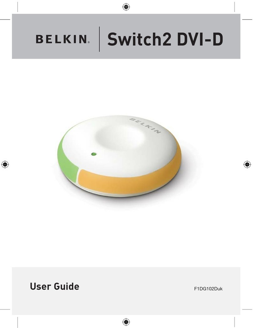 Belkin Switch2 DVI-D User manual Belkin Switch2 DVI-D User manual