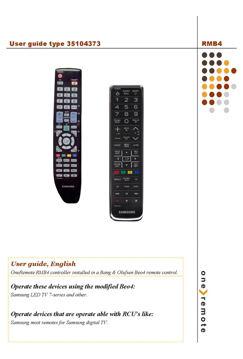 One Remote RMB4 User manual